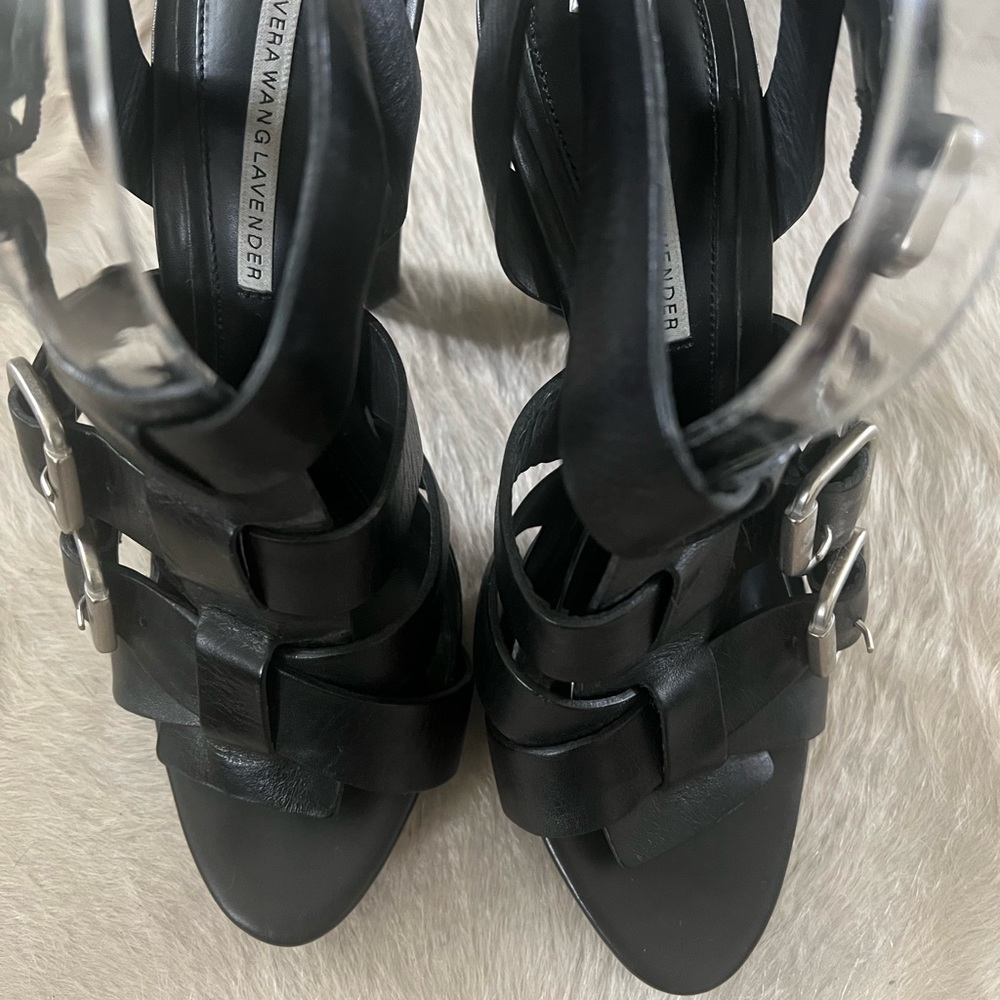 Vera Wang Lavender LIKE NEW platform scrappy sandal - Picture 3 of 9